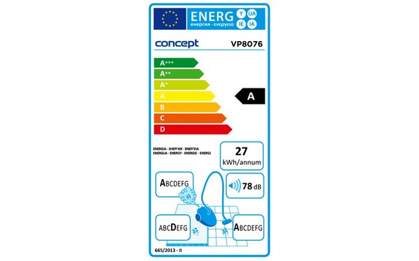 CONCEPT VP-8076 - &Eacute;tiquette &eacute;nergie