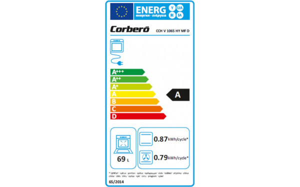 CORBERO CCHV1065HYMFD - &Eacute;tiquette &eacute;nergie