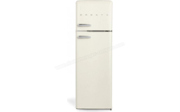 CREATE Fridge Stylance Top 246L Cr&egrave;me - Vue de face