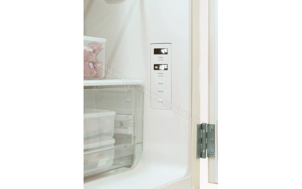 CREATE Fridge R&eacute;tro Combi 401L Blanc Cass&eacute; Vert Sauge - Panneau de commandes