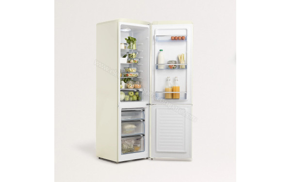 CREATE Fridge Stylance 244L Beige - Vue 3/4 gauche