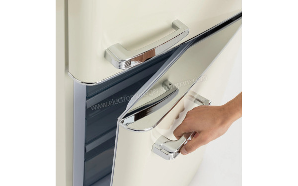 CREATE Fridge Stylance 244L Beige - Poign&eacute;es