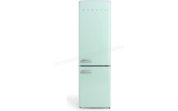CREATE Fridge Stylance 244L Aqua - Vue de face