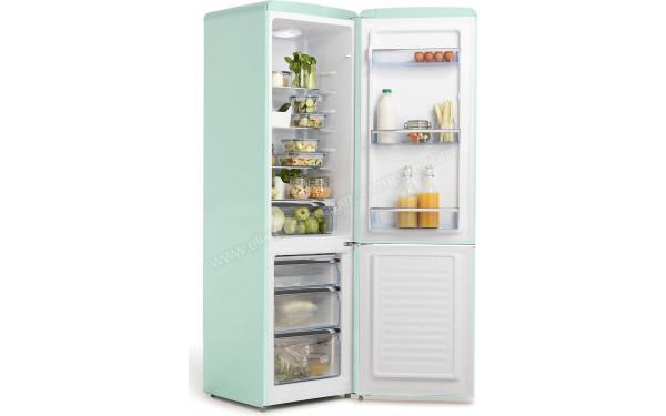 CREATE Fridge Stylance 244L Aqua - Vue de l'int&eacute;rieur
