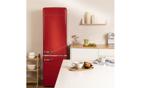 CREATE Fridge Stylance 244L Rouge - Mise en situation