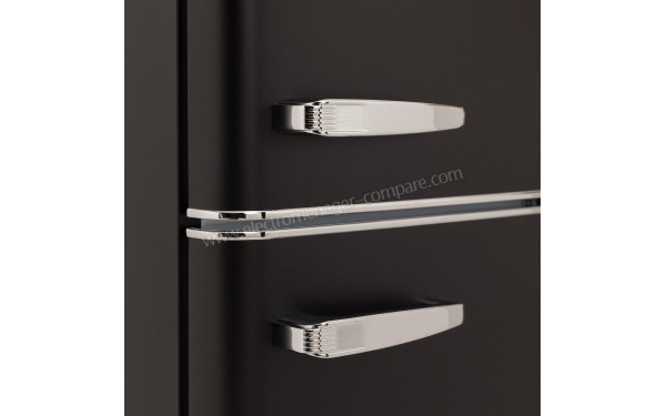 CREATE Fridge Stylance 244L Noir - Poign&eacute;es