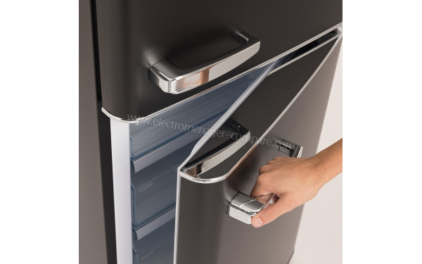 CREATE Fridge Stylance 244L Noir - Poign&eacute;es