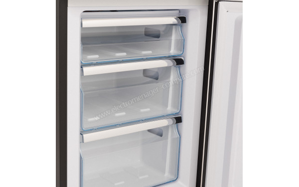 CREATE Fridge Stylance 244L Noir - Tiroirs partie cong&eacute;lateur