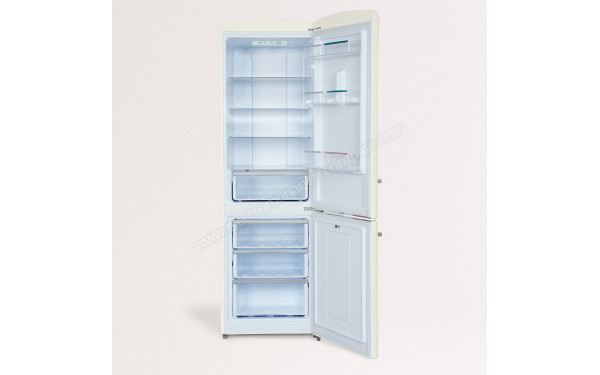CREATE Fridge Stylance 330L Cr&egrave;me - Vue de l'int&eacute;rieur
