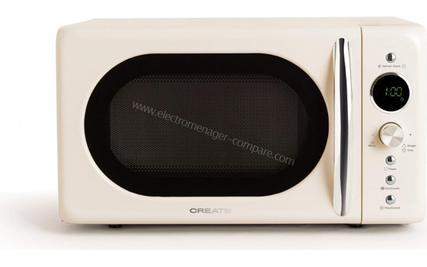 CREATE Microwave Retro Blanc - Vue de face