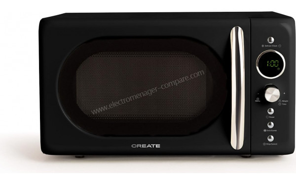 CREATE Microwave Retro Noir - Vue de face