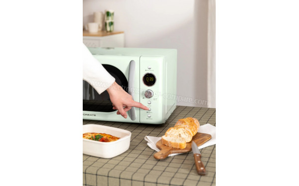 CREATE Microwave Retro Vert Pastel - Vue des programmes