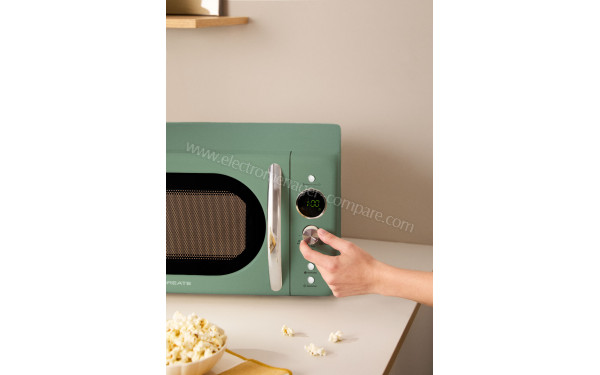 CREATE Microwave Retro Vert Sauge - Vue des programmes