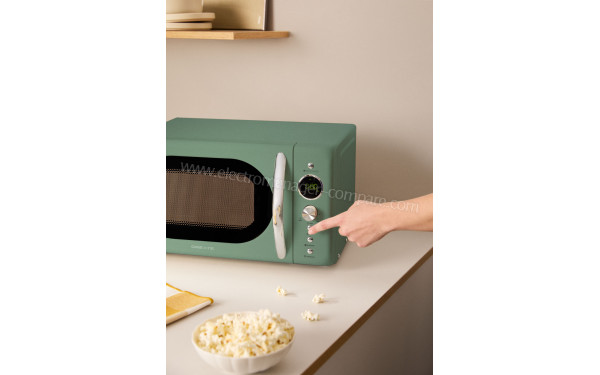 CREATE Microwave Retro Vert Sauge - Vue des programmes