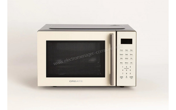 CREATE Microwave Studio Blanc Cass&eacute; - Vue de face