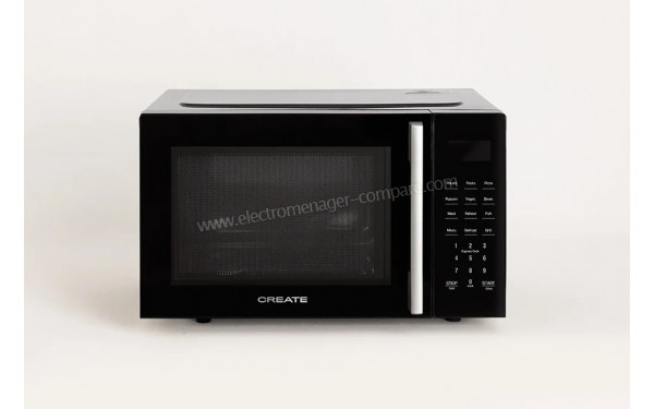 CREATE Microwave Studio Noir - Vue de face