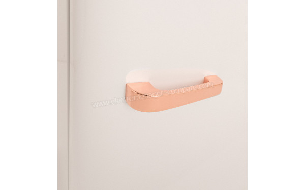 CREATE Retro Fridge 107L Rose Gold Blanc - Poign&eacute;e Rose Gold