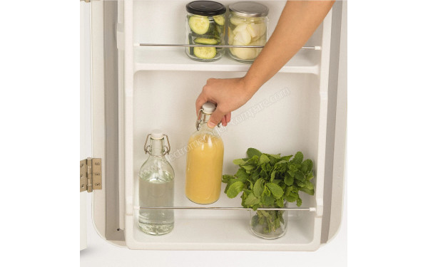 CREATE Retro Fridge 107L Argent Beige - Balconnets