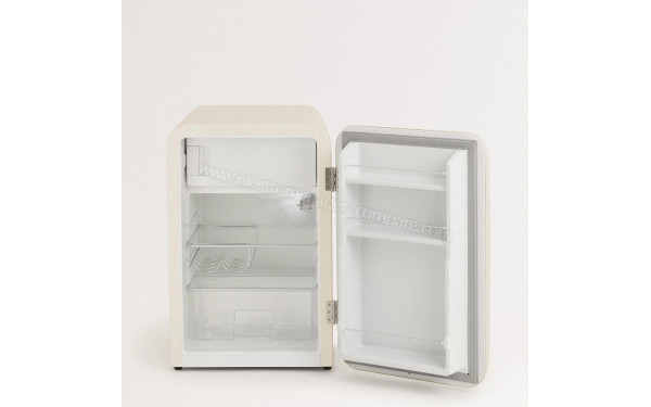 CREATE Retro Fridge 107L Argent Beige - Vue de l'int&eacute;rieur