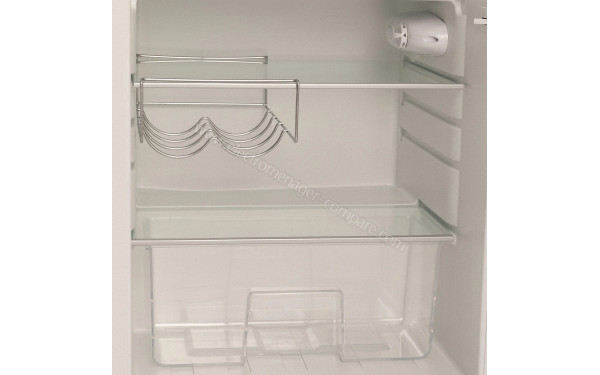 CREATE Retro Fridge 107L Argent Rose - Vue de l'int&eacute;rieur