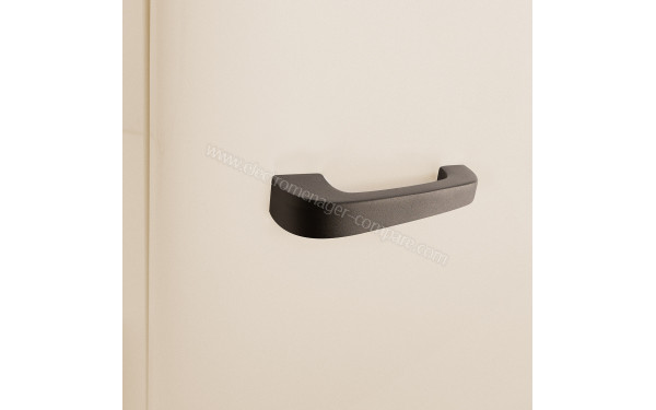 CREATE Retro Fridge 107L Black Beige - Zoom sur la poign&eacute;e