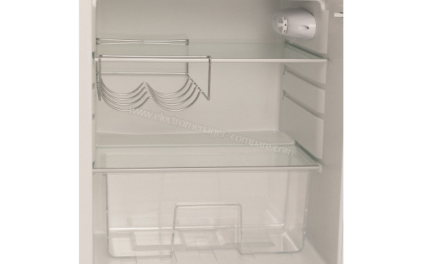 CREATE Retro Fridge 107L Black Beige - Vue de l'int&eacute;rieur