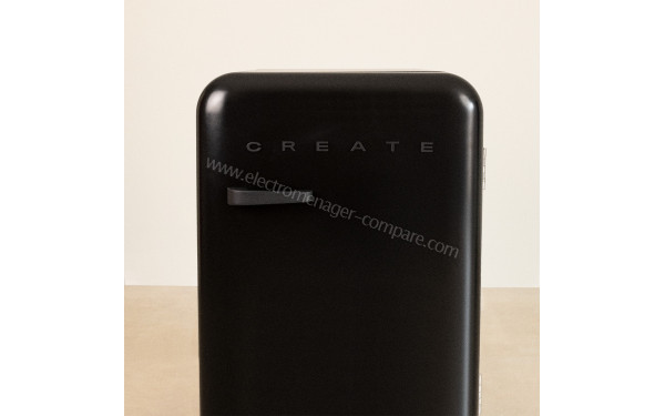 CREATE Retro Fridge 107L Black Noir - Zoom sur les bordures