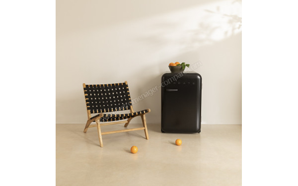 CREATE Retro Fridge 107L Black Noir - Mise en situation