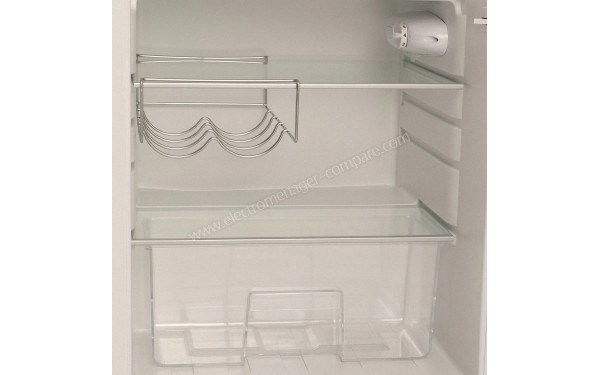 CREATE Retro Fridge 107L Black Vert Pastel - Vue de l'int&eacute;rieur