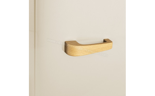 CREATE Retro Fridge 107L Bois Beige - Zoom sur la poign&eacute;e