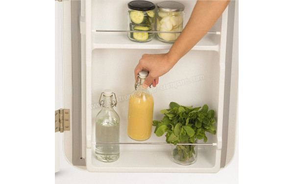 CREATE Retro Fridge 107L Marbre Beige - Balconnets