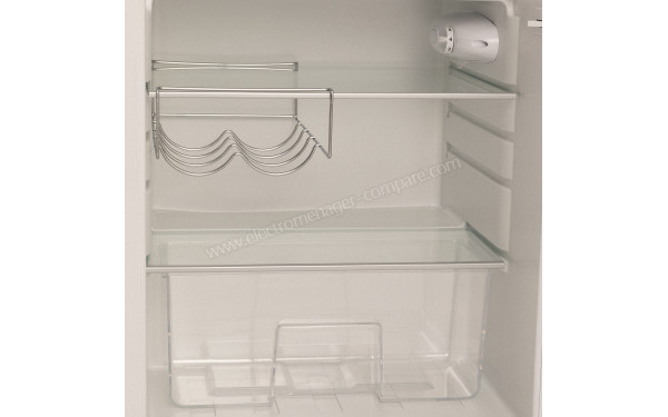 CREATE Retro Fridge 107L Marbre Beige - Vue de l'int&eacute;rieur