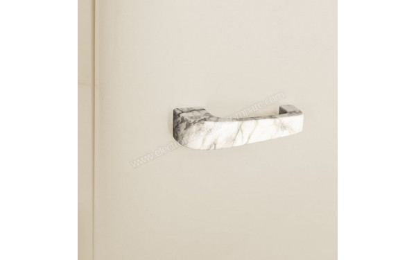 CREATE Retro Fridge 107L Marbre Beige - Zoom sur la poign&eacute;e