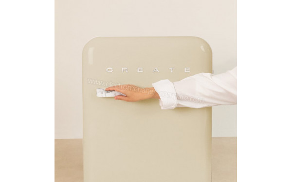 CREATE Retro Fridge 107L Marbre Beige - Mise en situation