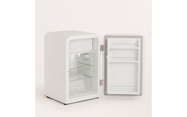 CREATE Retro Fridge 107L Marbre Blanc - Vue de l'int&eacute;rieur