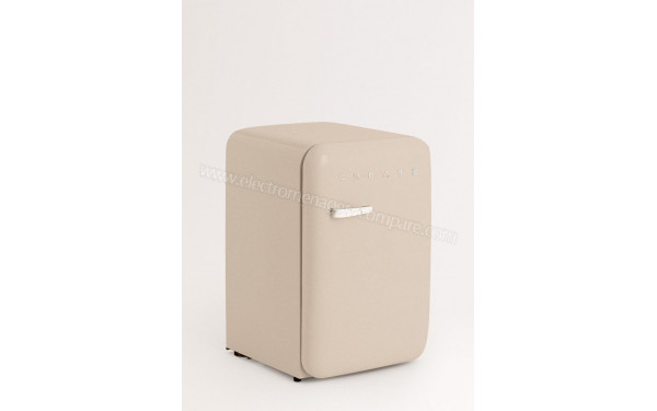 CREATE Retro Fridge 107L Marbre Sable - Vue 3/4 gauche