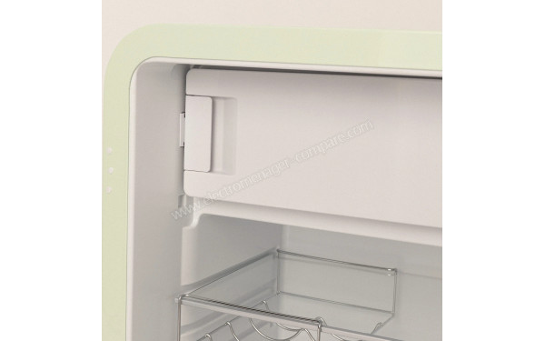 CREATE Retro Fridge 107L Marbre Vert Pastel - Vue de l'int&eacute;rieur