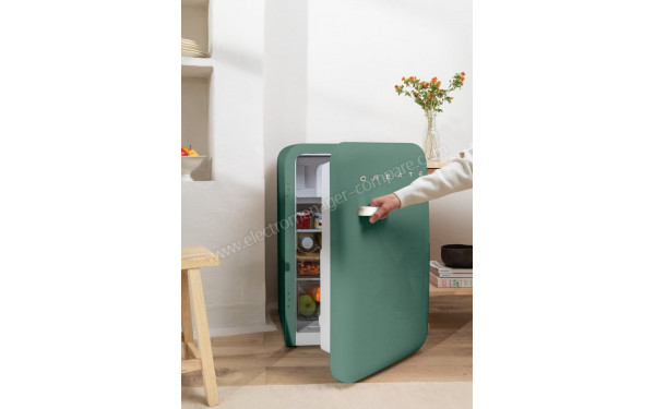 CREATE Retro Fridge 107L Marbre Vert Sauge - Mise en situation
