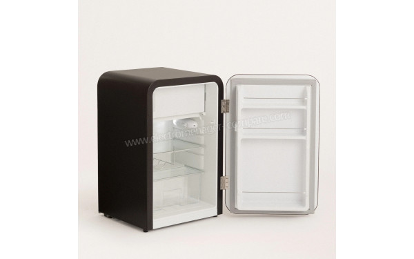 CREATE Retro Fridge 107L Rose Gold Noir - Vue 3/4 gauche