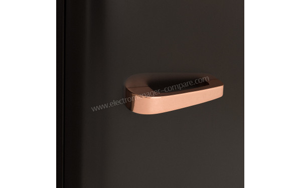 CREATE Retro Fridge 107L Rose Gold Noir - Poign&eacute;e Rose Gold