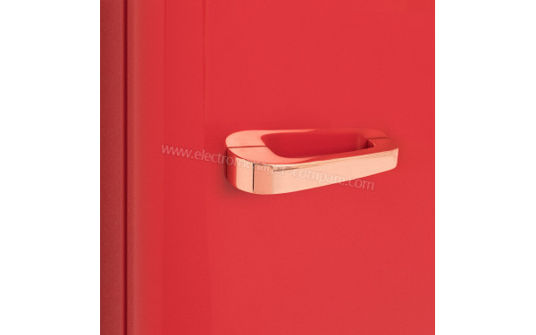 CREATE Retro Fridge 107L Rose Gold Rouge - Poign&eacute;e Rose Gold