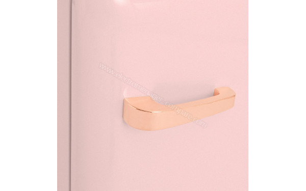 CREATE Retro Fridge 107L Rose Gold Rose - Zoom sur la poign&eacute;e