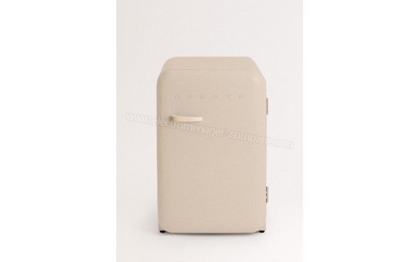 CREATE Retro Fridge 107L Sable - Vue de face