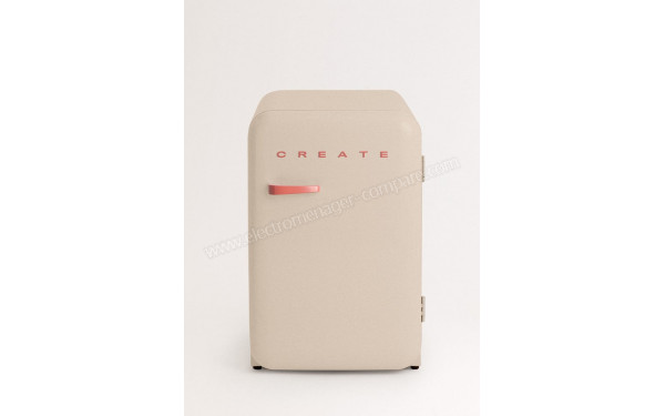 CREATE Retro Fridge 107L Terracotta Sable - Vue de face