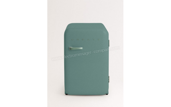 CREATE Retro Fridge 107L Vert Sauge - Vue de face