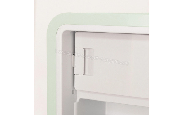 CREATE Retro Fridge 281L Argent Vert Pastel - Porte du freezer