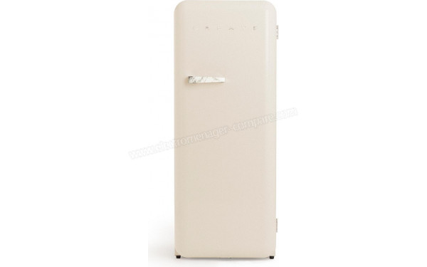 CREATE Retro Fridge 281L Marbre Beige - Vue de face