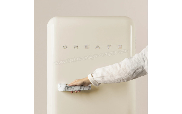CREATE Retro Fridge 281L Marbre Beige - Mise en situation