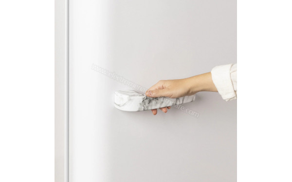 CREATE Retro Fridge 281L Marbre Blanc - Poign&eacute;e couleur marbre