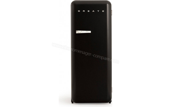 CREATE Retro Fridge 281L Marbre Noir - Vue de face